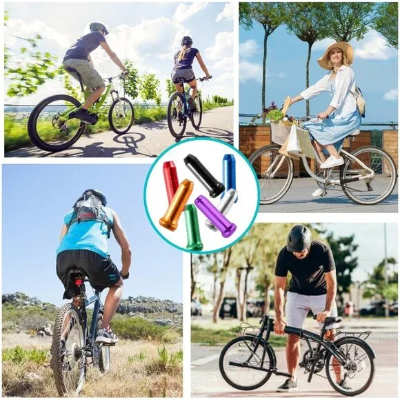 Bike Cable End Caps, Alloy Crimps, Brake Cable End Tips for Road Mountain Bicycl - Picture 6 of 8